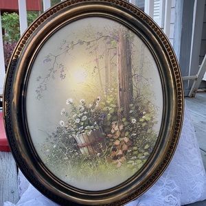 END OF YEAR SALE  Corner yard flower barrel - no glass